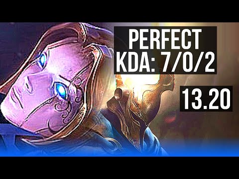 ORIANNA vs PANTHEON (MID) | 7/0/2, 68% winrate, Godlike | KR Master | 13.20