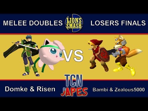 TCNJapes 3 SSBM Doubles - Bambi/Zealous5000 vs. Domke/Risen - Losers Finals