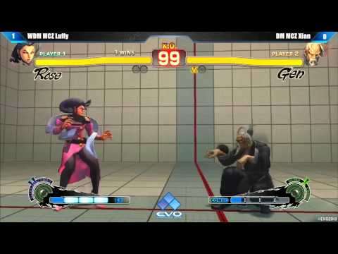 SSF4 AE EVO 2013 SEMIFINALS WDM MCZ Luffy (ROSE) vs DM MCZ Xian (GEN)
