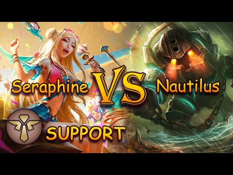 Seraphine vs Nautilus | Support | Full game | League of Legends - patch 13.24