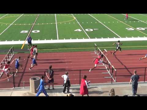 JVB 110m Hurdles at Sunset Finals 5-5-16 - Los Alamitos Boys