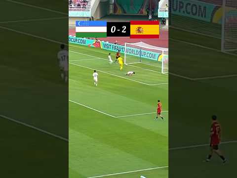 Uzbekistan🇺🇿 vs Spain🇪🇦 | U-17 World Cup 2023 | Super game 😱 | #football #uzbekistan #spain #shorts