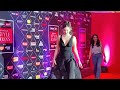 Amayra Dastur In Black Gown Pose For Media On Red Carpet Of Pinkvilla Style Icons