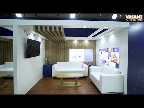 Exhibition stall fabrication and setup at a trade show
