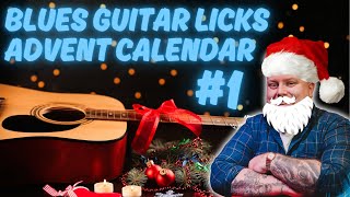 Video thumbnail for Blues Guitar Advent Calendar #1 - Simple Blues Phrase by Levi Clay
