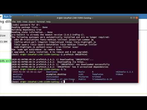 install NGS data from SRA-NCBI database in 5 minutes on ubuntu operating system