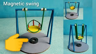 How to make a Magnetic Swing || homemade magnetic automatic swing || science project for students