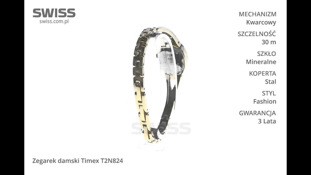 www.swiss.com.pl - Zegarek damski Timex T2N824