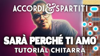 SARÀ PERCHÉ TI AMO Tutorial Chitarra - Ricchi e Poveri