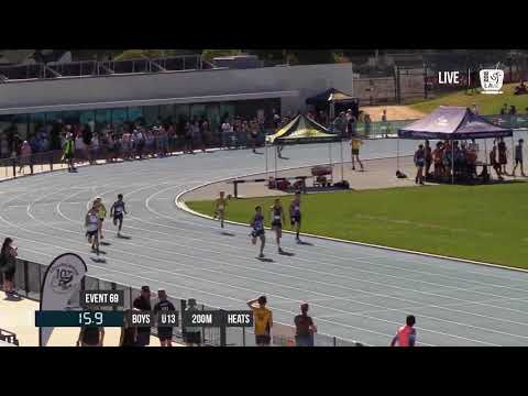 BOYS U13 200M HEAT 3 - 2018 STATE TRACK AND FIELD CHAMPIONSHIPS // LAVicTV