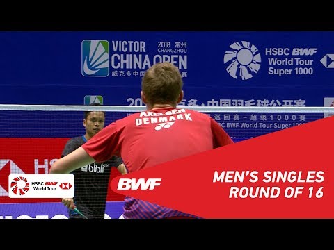 R16 | MS | Viktor AXELSEN (DEN) [1] vs Anthony Sinisuka GINTING (INA) | BWF2018