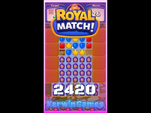 Royal Match Level 2420 - No Boosters Gameplay