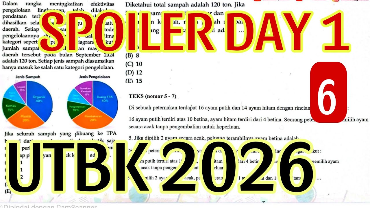 (6) DAY 1 UTBK 2026 PM (NEW) Regular updates, guys..