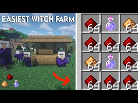 Jumper - How to Make Working Witch Farm in Minecraft Bedrock 1.19/1.20 Newest Update