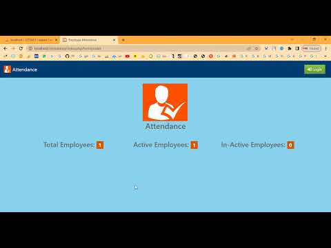 Employee Attendance System in PHP Application Projects