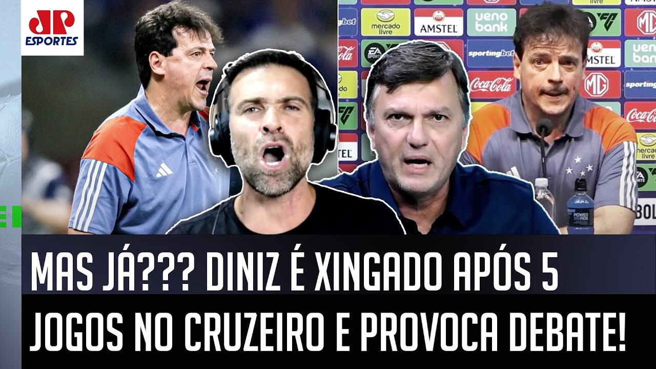"O Fernando Diniz JÁ FOI XINGADO no Cruzeiro! Cara, se BATER SÓ NO TÉCNICO..." PRESSÃO GERA DEBATE!