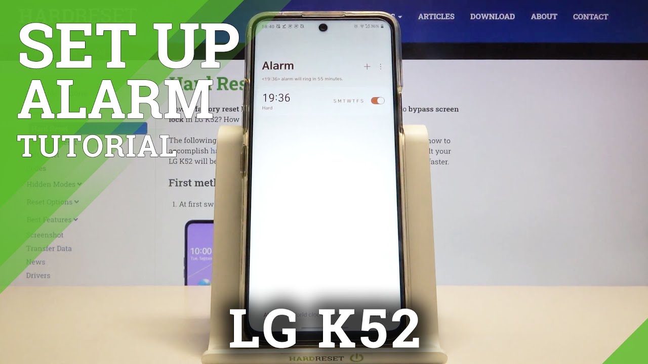 LG K52 Alarm Clock – Change Alarm Clock Settings