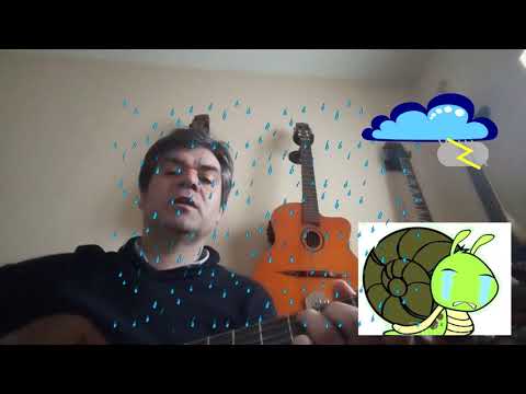 O caracol estava  chorar