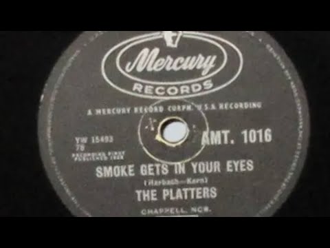 The Platters Smoke Gets In Your Eyes 78rpm