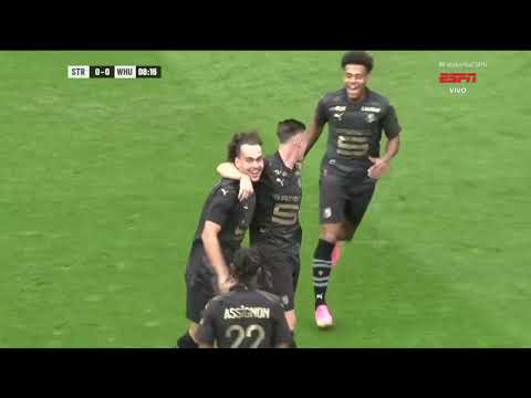 GOL DO RENNES!!! ⚽️ Baptiste Santamaria🅰️ -🌏 Rennes 1x0 West Ham🏆 Amistoso