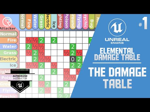 Unreal Engine 5 Tutorial - Elemental Damage Table Part 1: The Damage Table