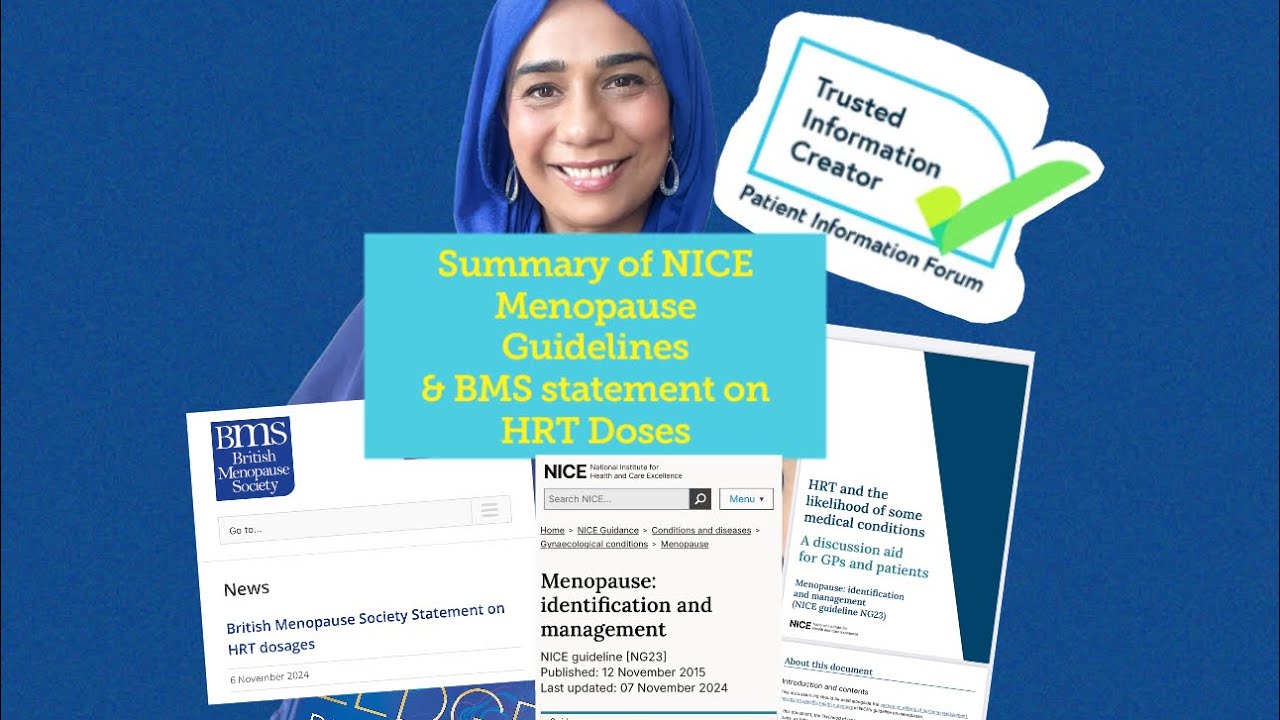 Updated 2024 NICE Menopause Guidance Summary