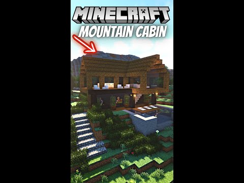 Tai Rebuilds - Minecraft But I Build a MOUNTAIN Cabin 🔥 #shorts #minecraft #timelapse