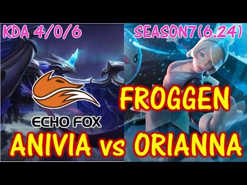 ECHO FOX Froggen Anivia vs Orianna / Solo Ranked full replay game【LOL NA】【Pro Replay Game】