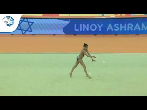 Linoy ASHRAM (ISR) - 2018 Rhythmic Europeans, all around final hoop