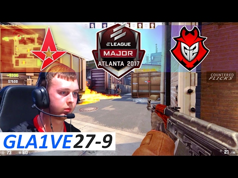 gla1ve POV 27-9 CS:GO - Astralis vs G2 [Train] ELEAGUE Major 2017