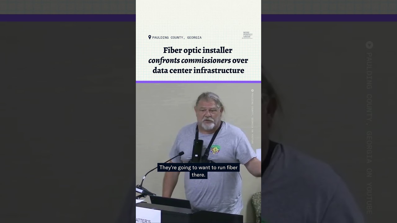 Fiber optic installer challenges county commissioners on data center infrastructure decisions