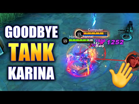 GOODBYE TANK KARINA! HELLO ONE SHOT KARINA! | MOBIL ELEGENDS
