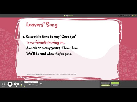 Songs For EVERY Leavers' Assembly - by Out of the Ark Music (Words on Screen Lyric Video)