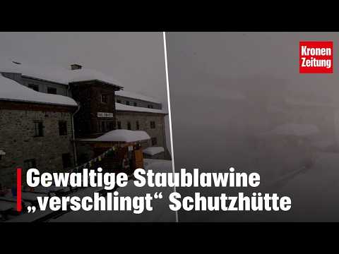 Massive dust avalanche "swallows" mountain hut I krone.tv NEWS