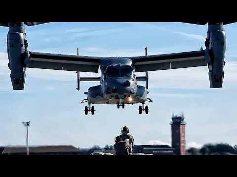 USAF Spec Ops CV-22 Practice Hover Maneuvers