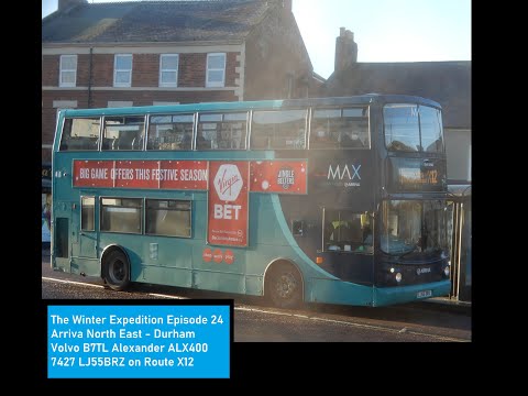 Fast Road THRASH + Structurally Awful! Arriva North East Volvo B7TL ALX400 7427 LJ55BRZ on Route X12
