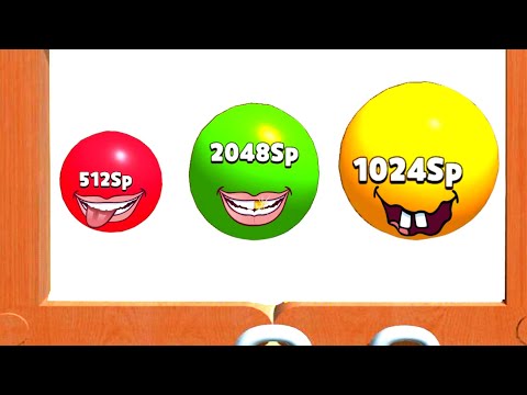 Blob Merge 3D Max Level- Unlock 512Sp 1024Sp 2048Sp (septillion) | 2048 Blob merge game (New update)