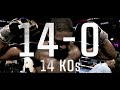All 14 of Jared Anderson Knockouts During 14 Fight KO Streak | Anderson Goes for 15 Sat on ESPN