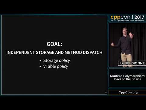 CppCon 2017 Runtime Polymorphism  Back to the Basics