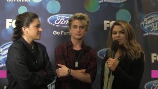 Backstage Interview with Dalton Rappattoni &amp; Avalong Young at American Idol! Mar 3rd,2016
