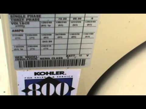 Kohler 70KW Stand By Generator LP Gas Ford Power Unit For Sale Nice