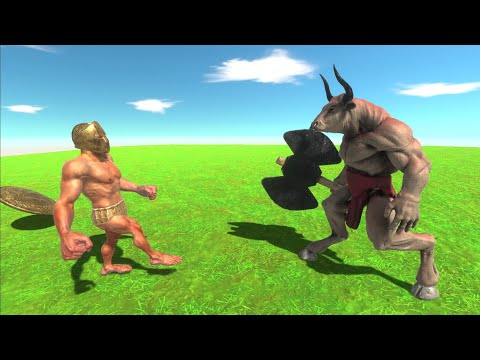 MINOTAUR vs ACHILLES - Animal Revolt Battle Simulator