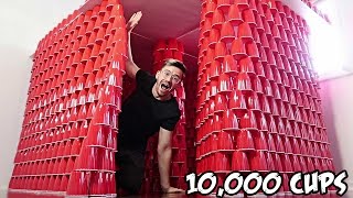 DIY GIANT CUP FORT!! (10,000 CUPS)