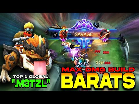 BARATS BEST BUILD!!! TOP 1 GLOBAL BARATS 2021 INSANE DMG EASY SAVAGE!!! by   M3tzl  MLBB
