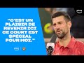 L'interview de Novak Djokovic après sa victoire contre Herbert.