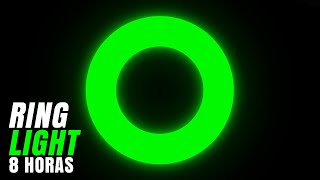  Green Ring Light - 8 Horas - Anel de Luz Verde - Iluminao Selfie