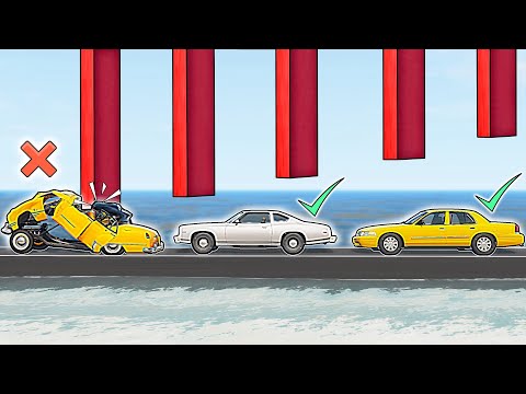 Vehicles vs Lowest gap #2 | BeamNG.drive