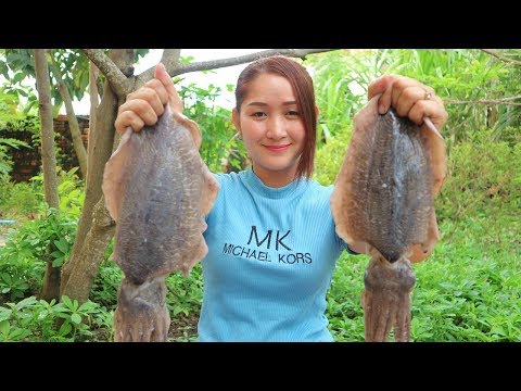 Yummy Cooking Cuttlefish With Palm Sugar Recipe - Cuttlefish Cooking With Palm Sugar - Cooking Video