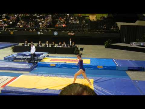 2014 Lea Callon FRA Finals pass 1718 Womens Tumbling World Age Group Champs USA