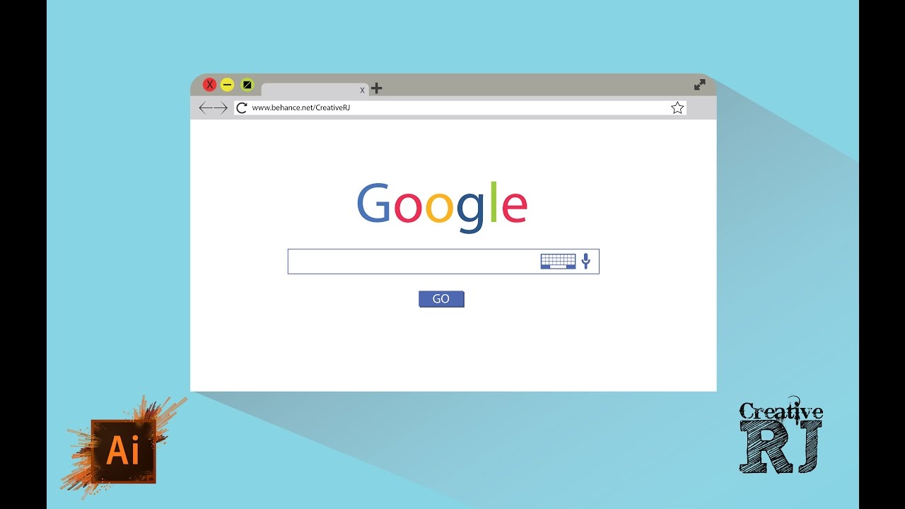 Browser Flat Design Illustrator Tutorial